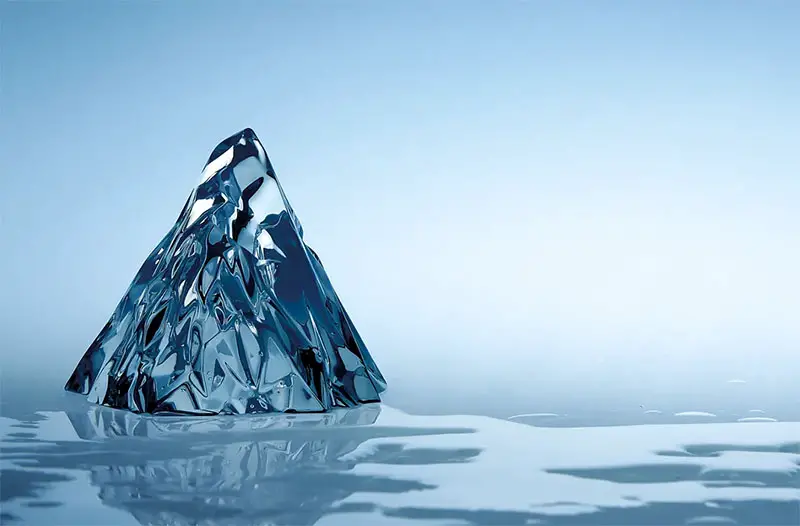 larson c iceberg vase