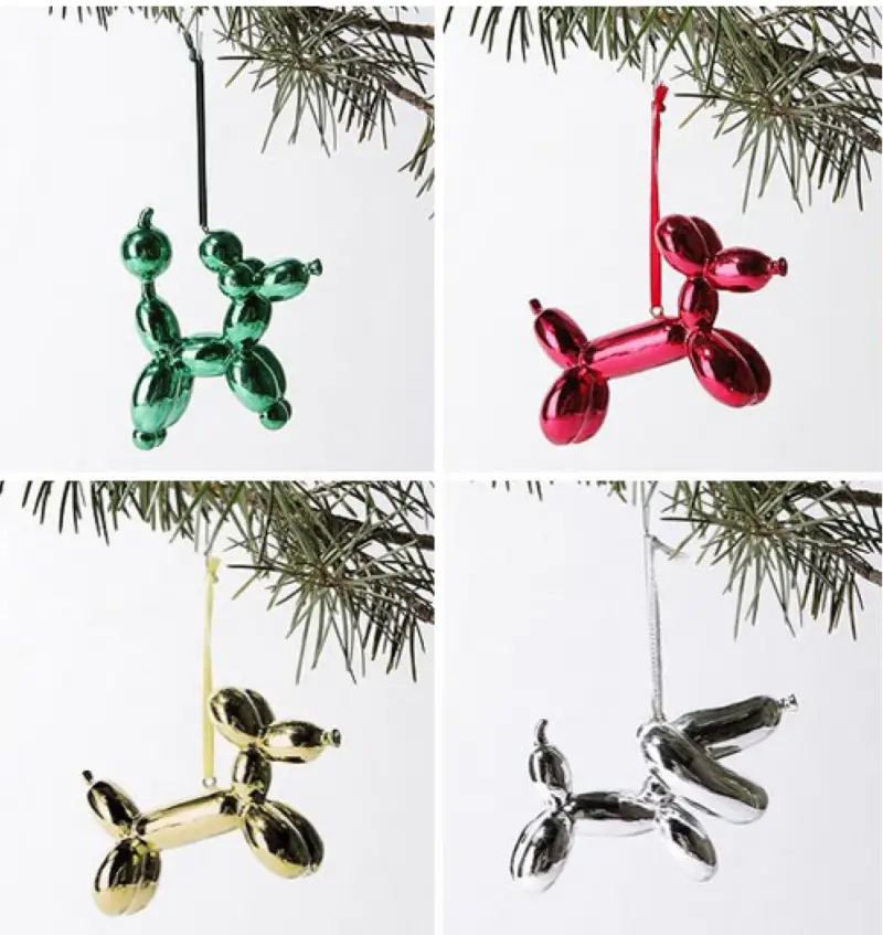 balloon dog ornaments