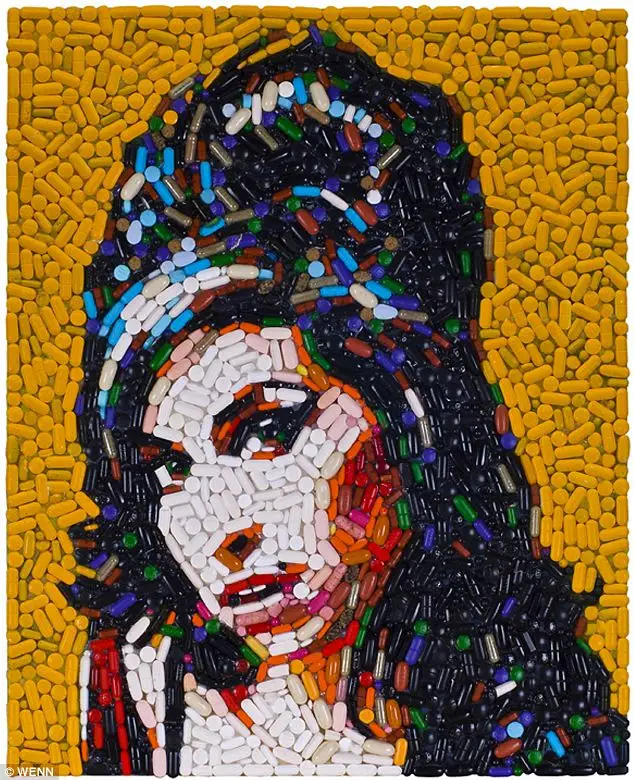 amy winehouse pill portrait full