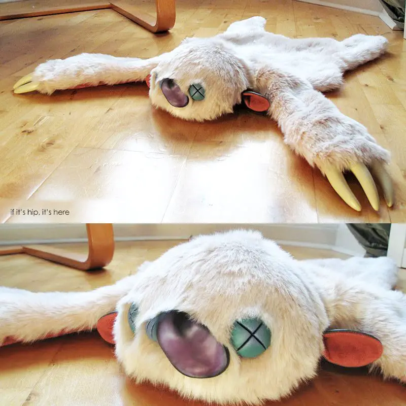 Stitches and Glue Monster rugs