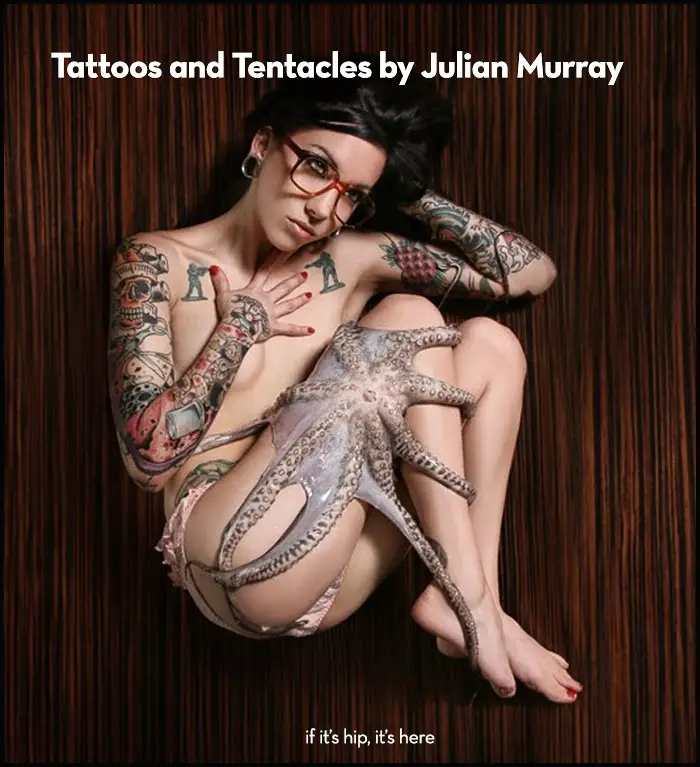 Read more about the article Tattoos and Tentacles by Julian Murray Captures Inked People with Things That Squirt Ink.