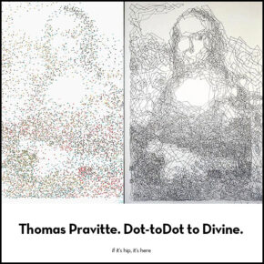 Dot to Dot to Divine. Incredible Portraits by Thomas Pavitte.