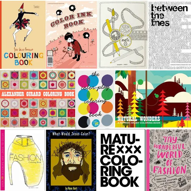 coolest coloring books for grown-ups