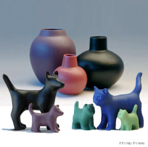 The Beautiful Vases, Dogs and Cats of Gary Steinborn and his Venice Clay Studio.