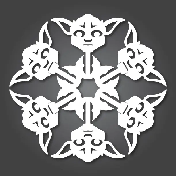 Read more about the article It’s Snowing Star Wars! 10 new DIY Star Wars Paper Snowflake Templates.