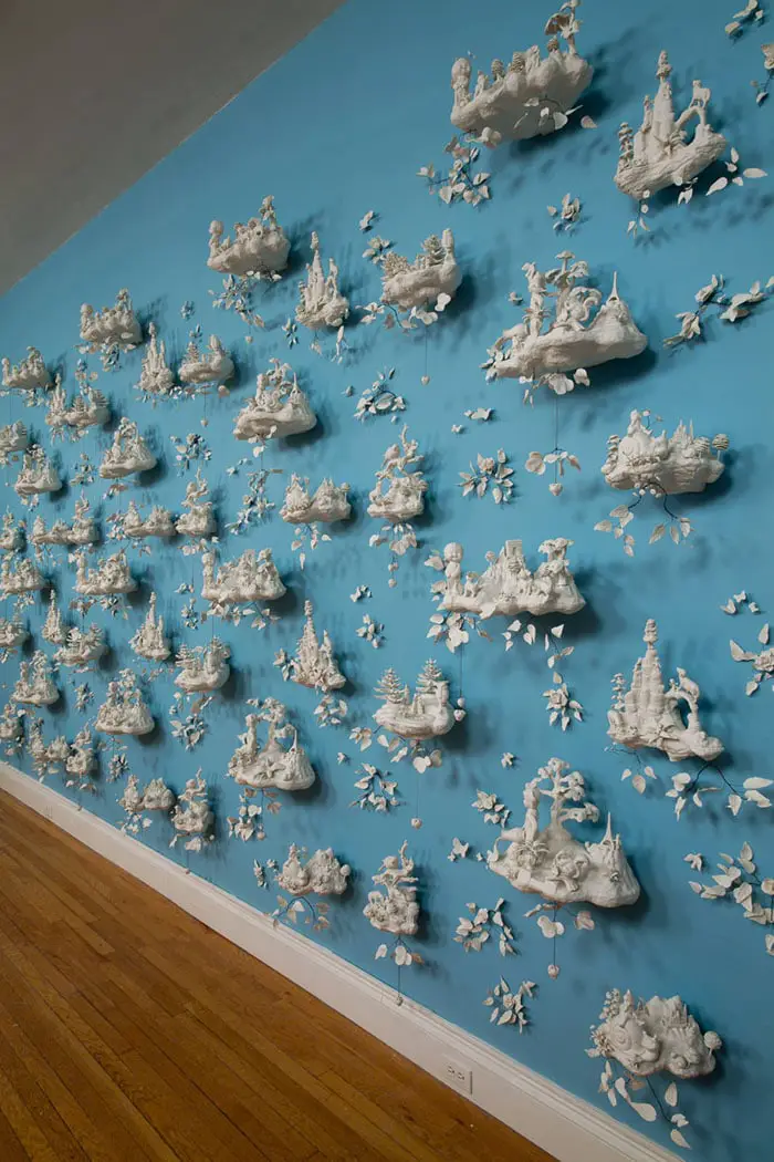 ceramic art installation