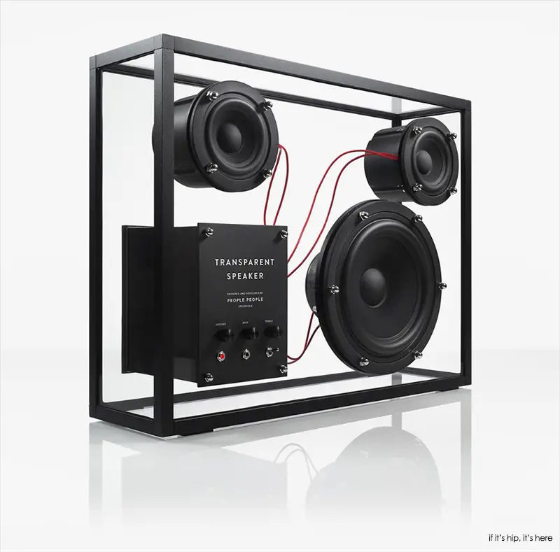 transparent audio speaker from stockholm