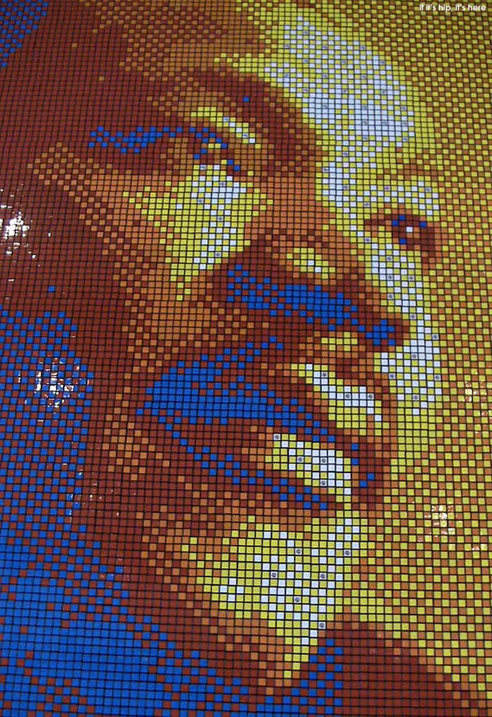 martin luther king jr made of rubik's cubes