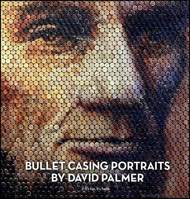Read more about the article Ready, Aim… Frame. Bullet Casing Portraits of Lennon, Lincoln, Kennedy and Others.