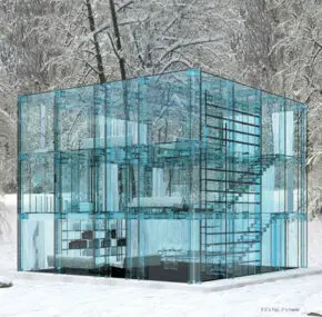 I Dare You To Throw A Stone. Glass Houses and Furniture by Carlo Santambrogio and Ennio Arosio.