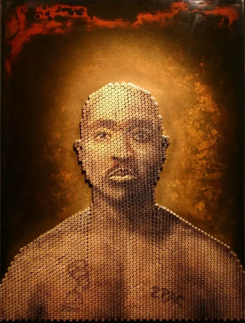 Tupac bullet portrait
