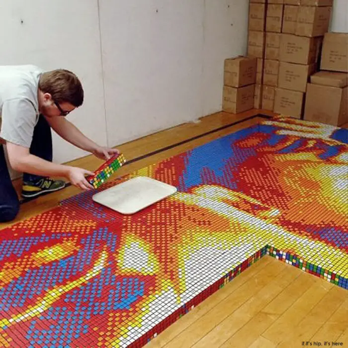 making the rubik's cube mosaic