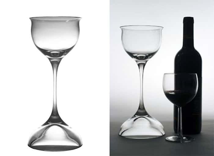 bombay sapphire glassware by Eva Zeisel