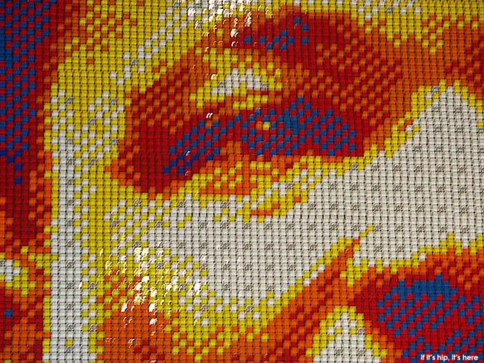 close up of mosaic