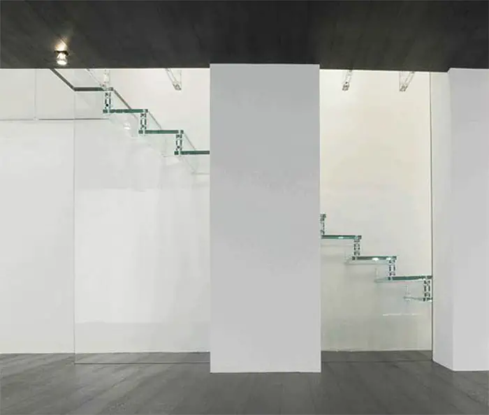 glass staircase