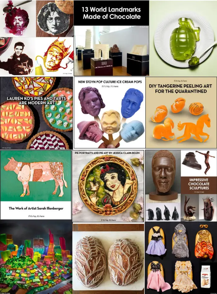 edible art posts on if it's hip it's here