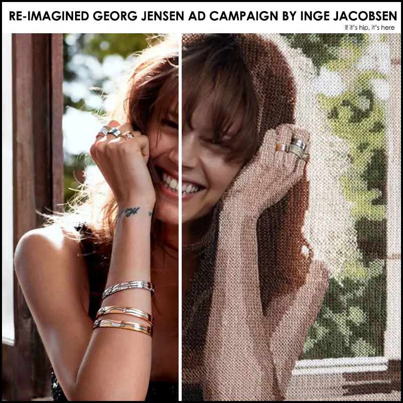 re-imagined Georg Jensen ad campaign by Inge Jacobsen