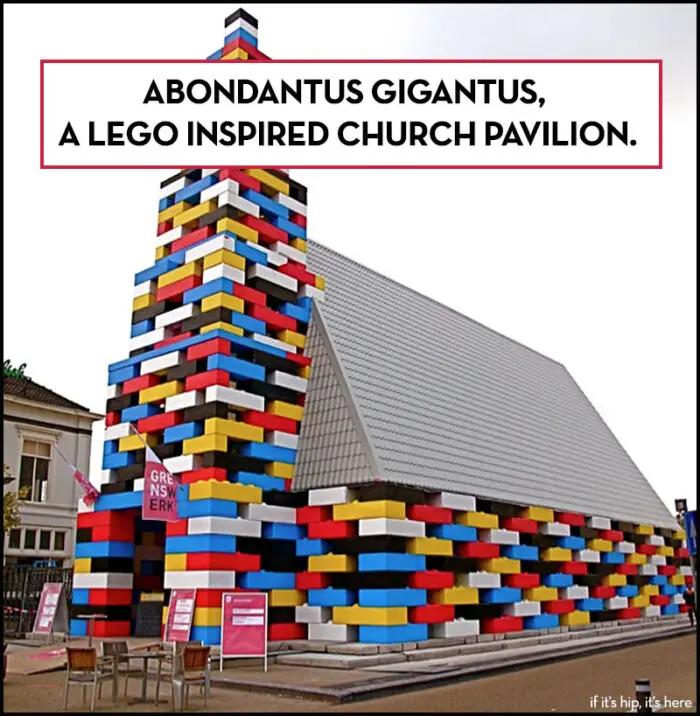 Read more about the article A Place Lego Lovers Will Worship. Abondantus Gigantus, A Lego-Like Church Pavilion.