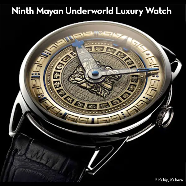 Read more about the article Ninth Mayan Underworld Luxury Watch with Solid Gold Glyph-Engraved Face by De Bethune.