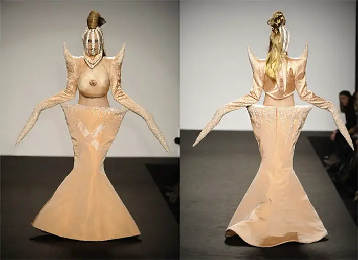 alien boob dress duo