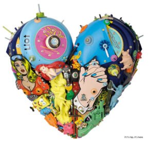 A Different Kind of Valentine. Eric Liot Heart Sculptures.