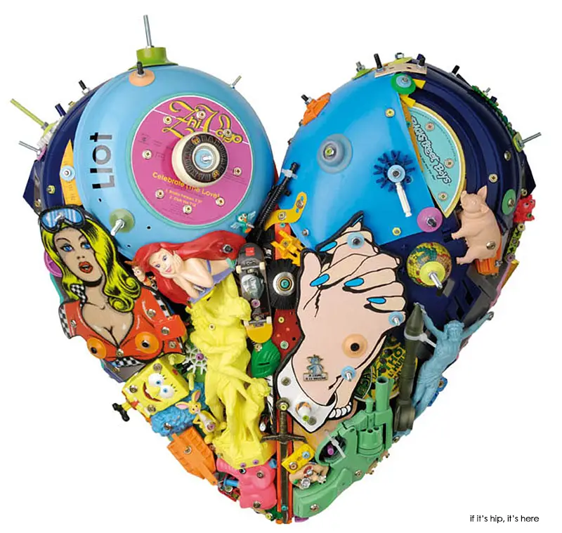 Eric Liot Heart Sculptures 