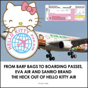 Barf Bags to Boarding Passes, EVA Air and Sanrio Brand the Heck Out of Hello Kitty Air.