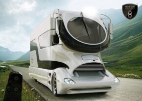 King Of The Road, Fit For A King. The EleMMent Palazzo Luxury RV by Marchi Mobile.