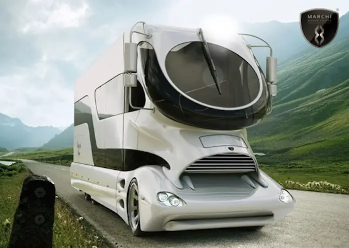 Read more about the article King Of The Road, Fit For A King. The EleMMent Palazzo Luxury RV by Marchi Mobile.