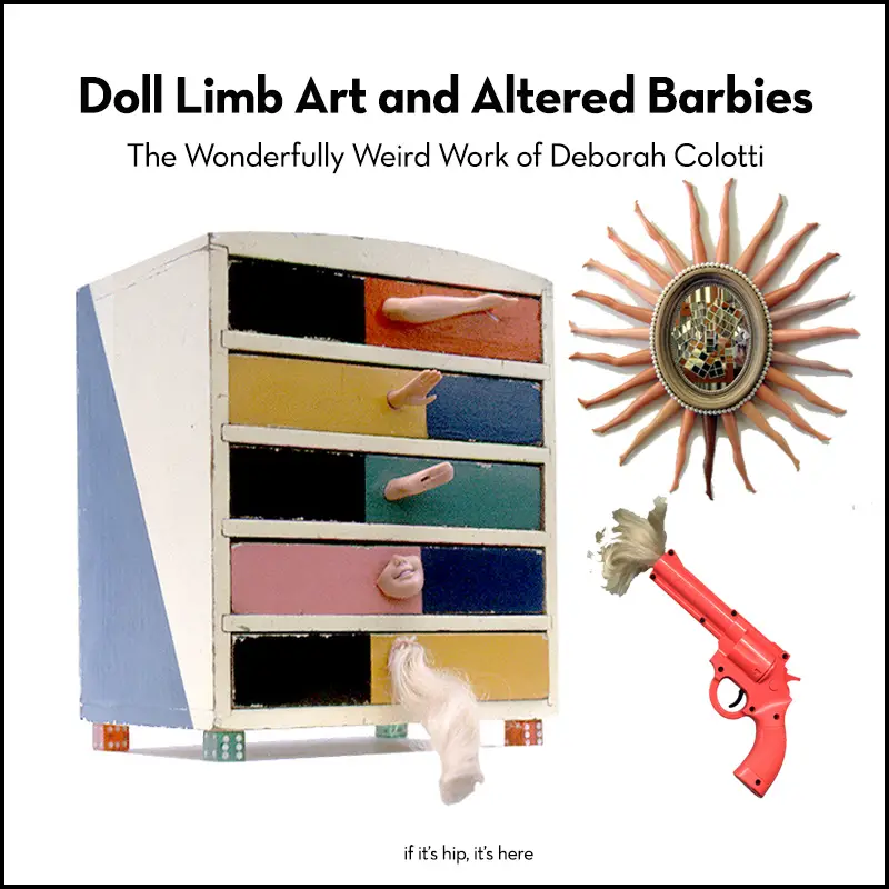 Deborah Colotti doll limb and barbie art