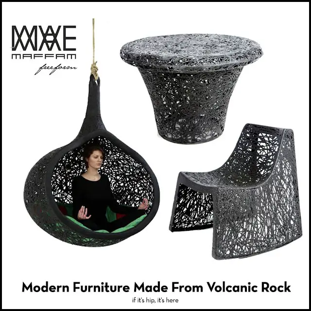 Read more about the article Modern Furniture Made From Volcanic Rock by Maffam Freeform of Latvia.