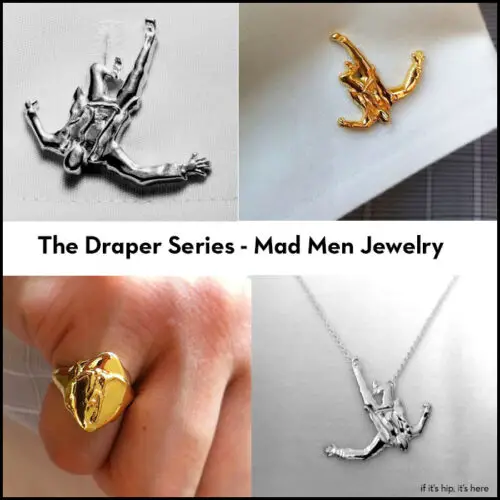 Read more about the article The Draper Series. Mad Men Icon As Cuff Links, Tie Bars, Rings and Pendants.
