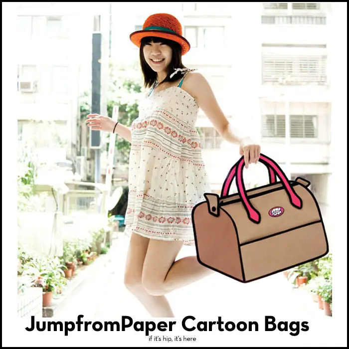 JumpFromPaper Cartoon Handbags