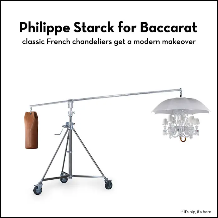 Read more about the article Philippe Starck for Baccarat. Zenith Chandelier Evolves To Marie Coquine.