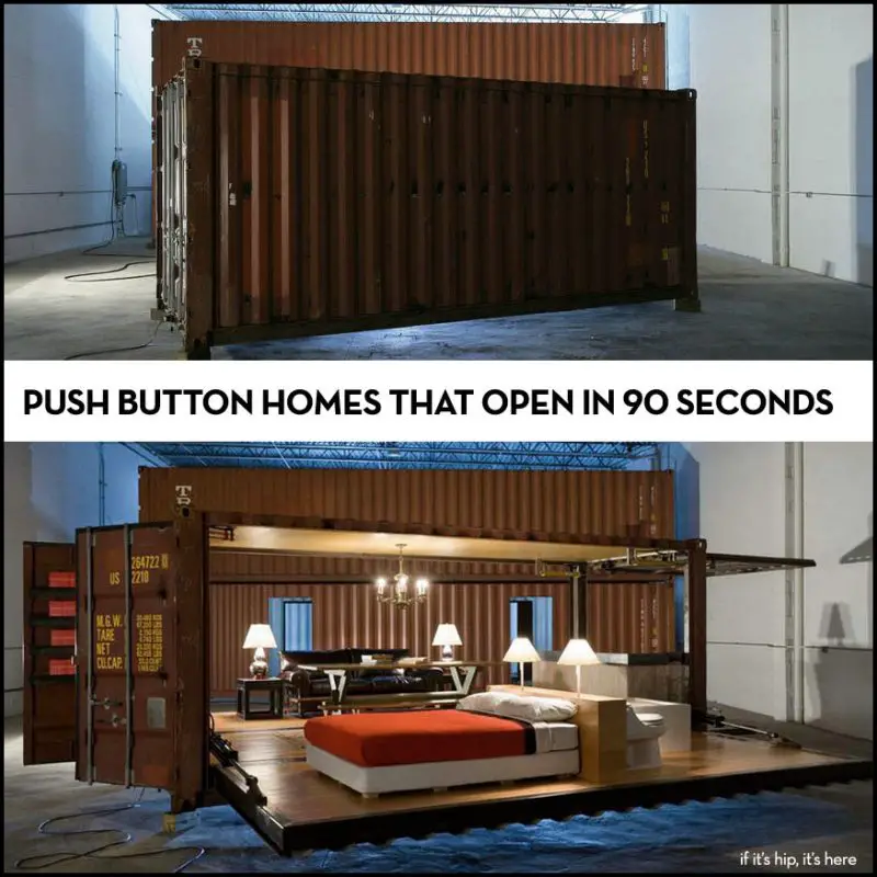 push button container homes on if it's hip, it's here