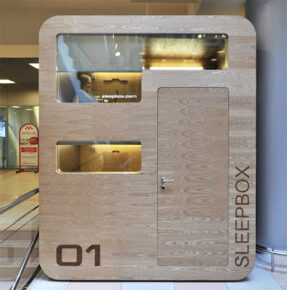 The Sleepbox. Mod Architectural Pods For Private Space in Public Places.