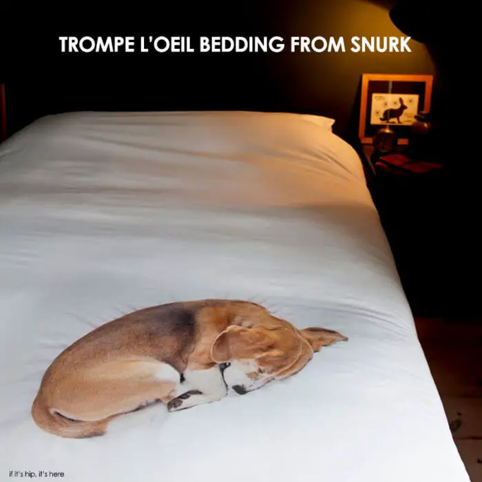 Read more about the article Bob, The Sleeping Duvet Dog and Granny – More Trompe L’oeil Bedding From Snurk.