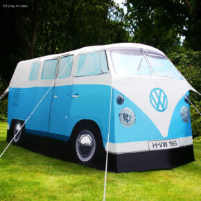 If This Tent’s A Rockin’, Don’t Come A Knockin’. The Full Sized Retro VW Camper Tent.