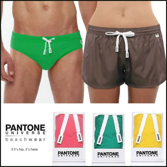 pantone swimwear and shorts