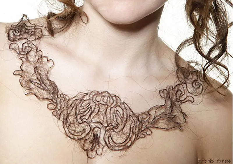 Human Hair Necklaces by Kerry Howley