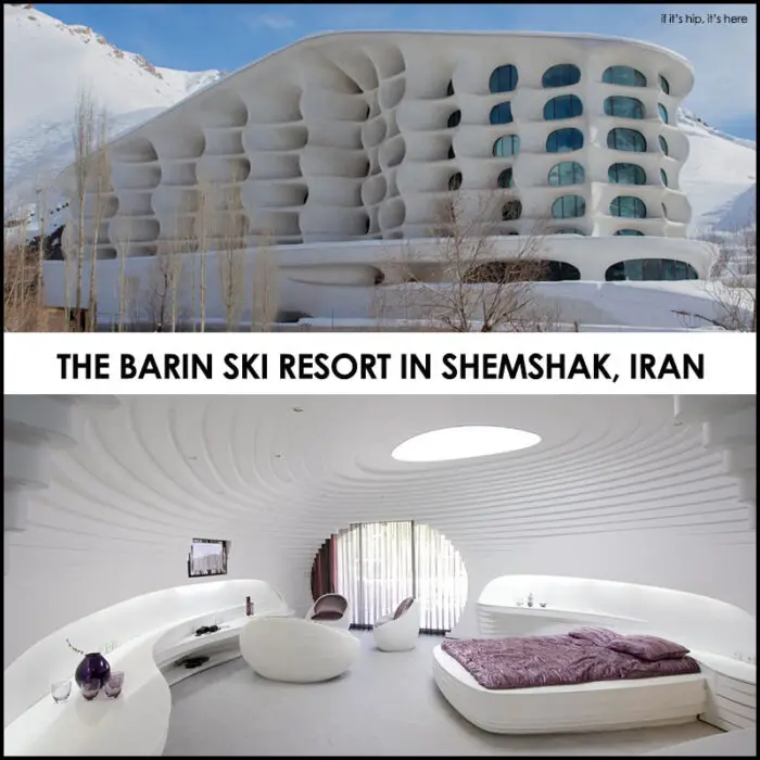 Read more about the article Crazy Curvilinear Ski Resort in Iran Inspired By Snowdrifts and Igloos. The Barin Ski Resort.