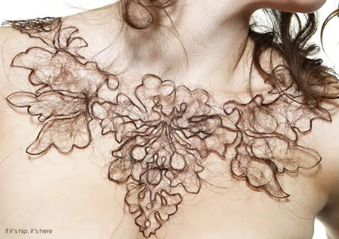 Human Hair Necklaces by Kerry Howley