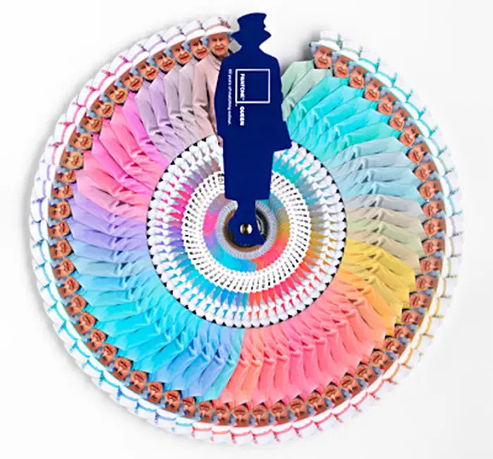 pantone queen color wheel spread out IIHIH