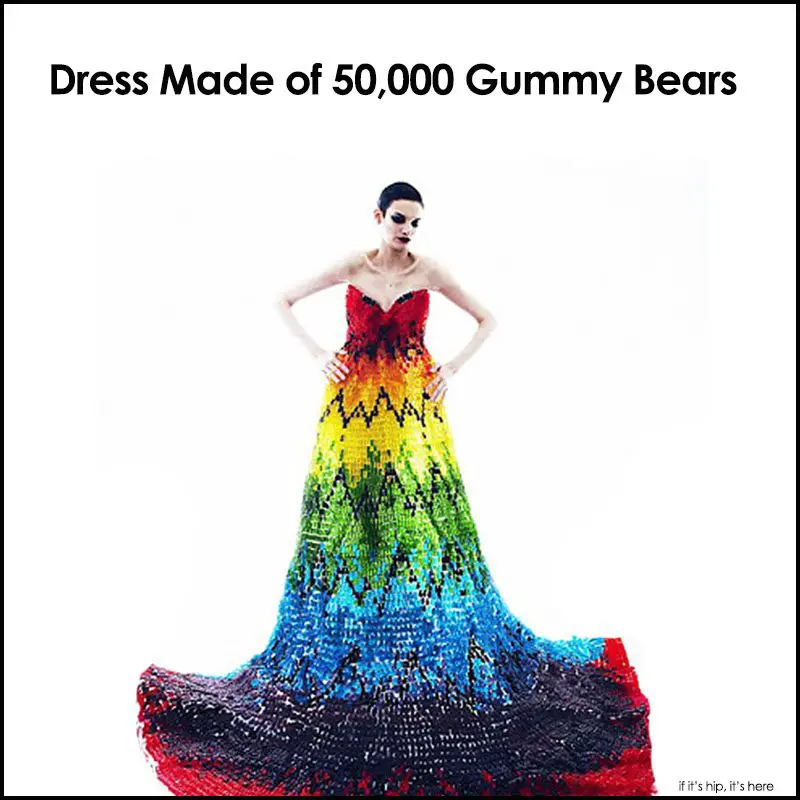 Dress Made of 50,000 Gummy Bears