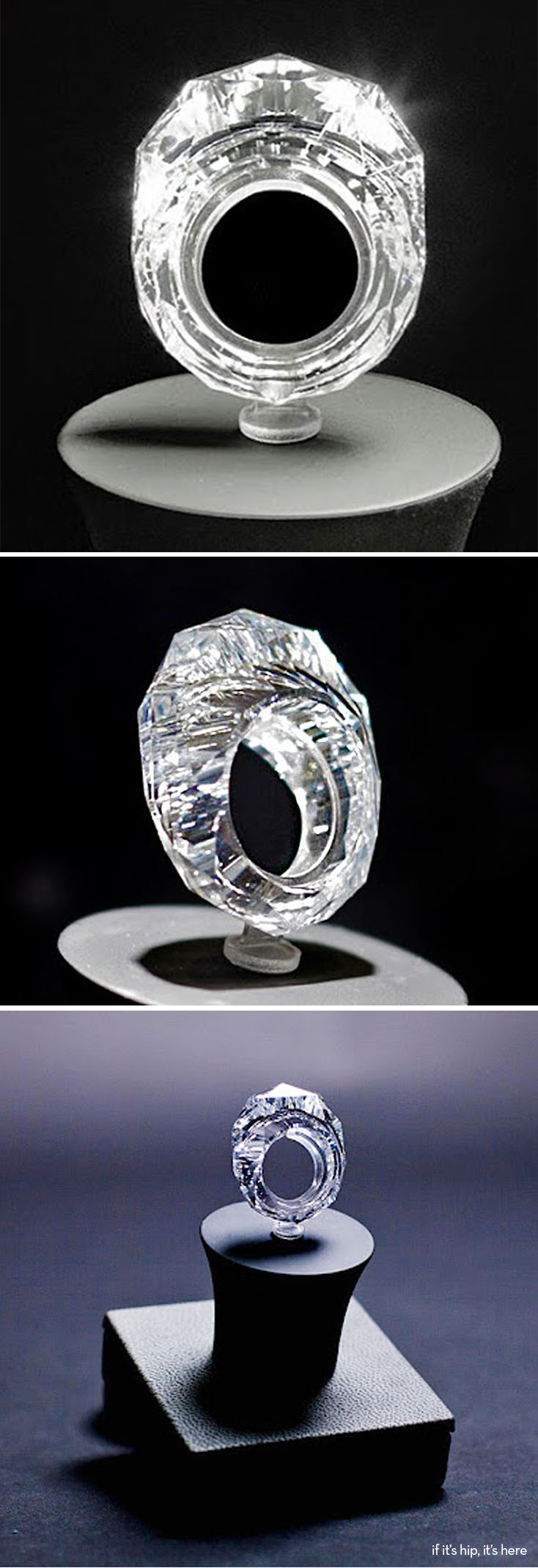 all diamond cut ring IIHIH shawish