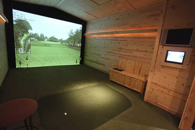 golf simulator room