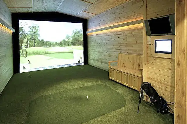 golf simulator room