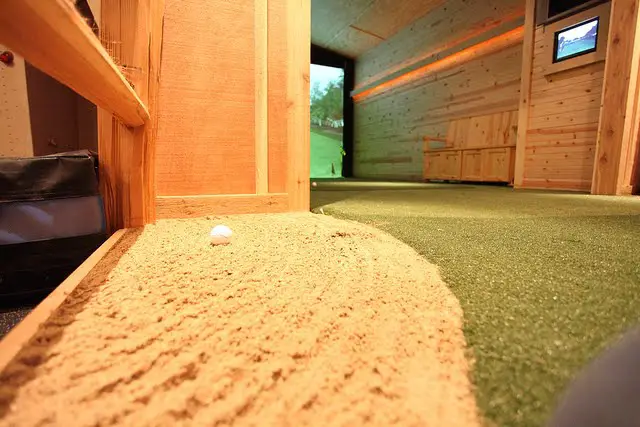 golf simulator room