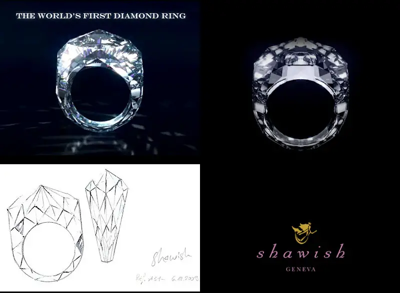 shawish all diamond ring IIHIH