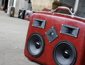 A Case Of Bass. Vintage Suitcases and Train Cases Turned Into One of A Kind Speakers.
